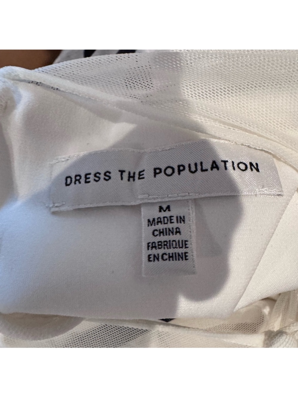 🗽Dress the Population White Long Sleeve Dress - Picture 4 of 4